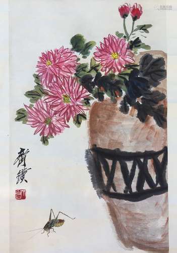 Chinese Scroll Painting,Qi Baishi(1864-1957)