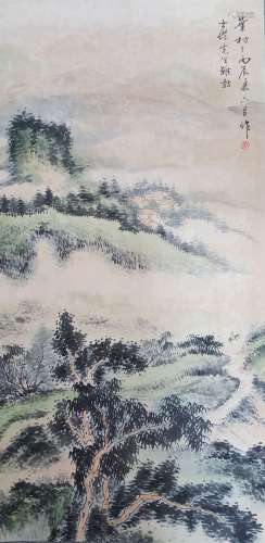Chinese Scroll Painting,Huang Yecun (1911-1987)