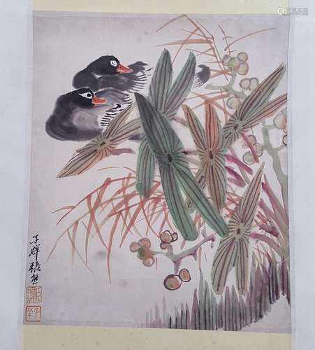 Chinese Scroll Painting,Zhang Xiong(1803-1886)