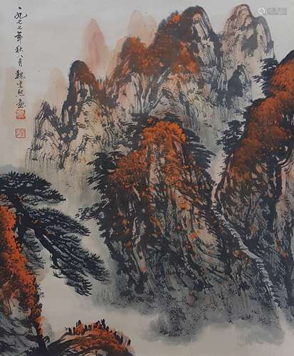 Chinese Scroll Painting,Wei Zixi(1915-2002)