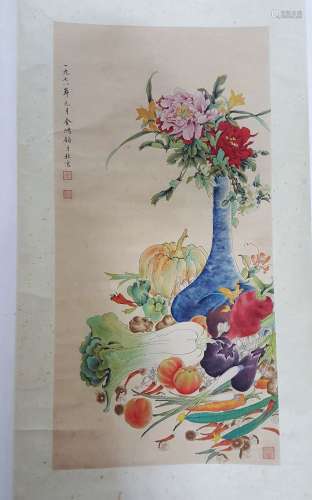Chinese Scroll Painting,Jin Hongjun(Present)