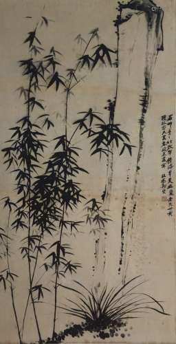 Chinese Scroll Painting,Zheng Banqiao(1693-1765)