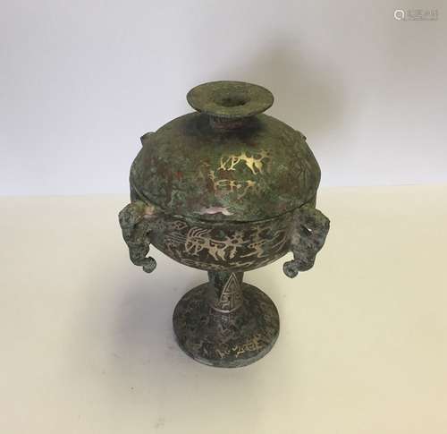 Chinese Bronze Container(DOU)