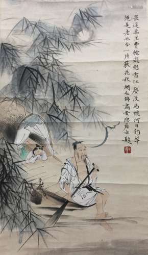 Chinese Scroll Painting,Hu Yefo(1908-1980)