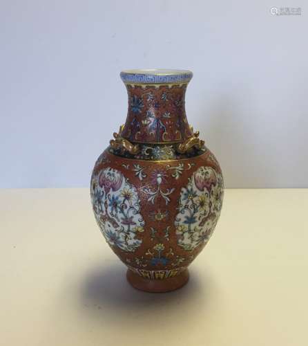 Chinese Porcelain Famille Rose Vase