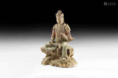 Chinese Large Qing Kwan Yin Statue