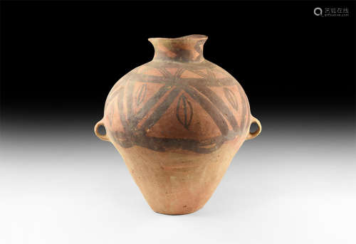 Chinese Neolithic Bichrome Jar