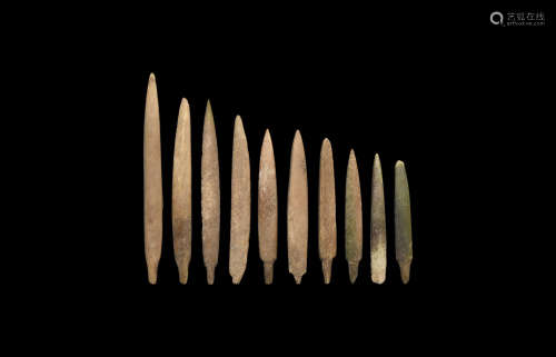 Chinese Liao Bone Arrowhead Collection