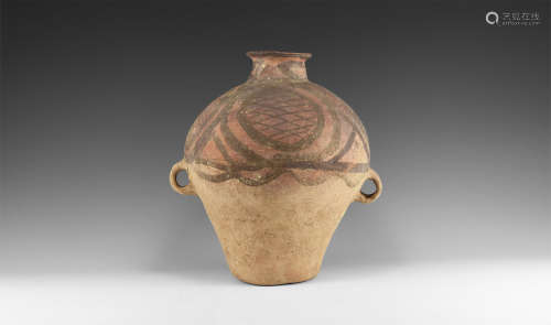Chinese Neolithic Large Painted Jar