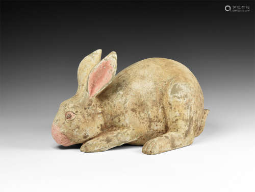 Chinese Han Terracotta Rabbit