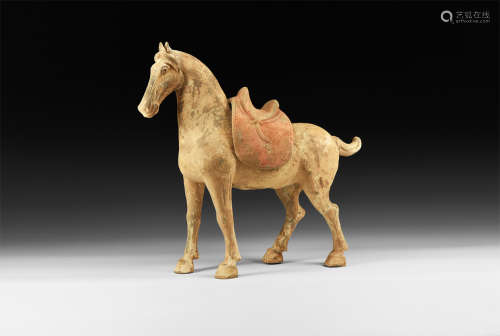 Chinese Tang Standing Horse Figurine