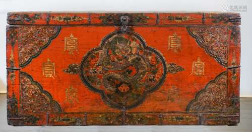 Tibetan trunk - 19° century - Lasha