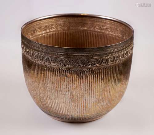 Silver bowl - Burma - late 19° secolo