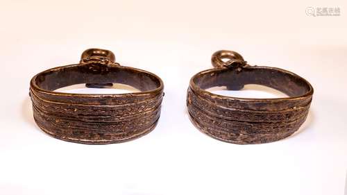 Pair of horse stirrup - Burma - late 19° century