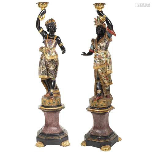 PAIR OF VENETIAN MORI