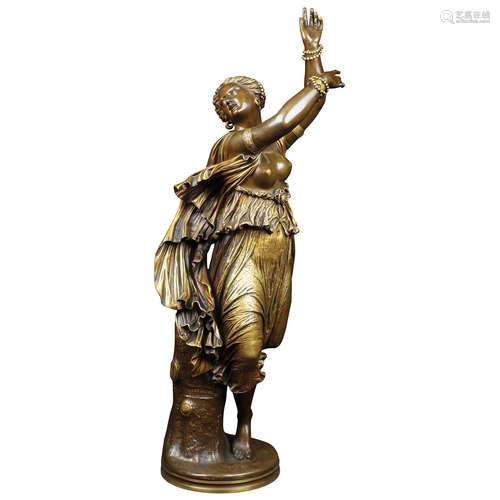 BRONZE SCULPTURE DEPICTING A GYPSY