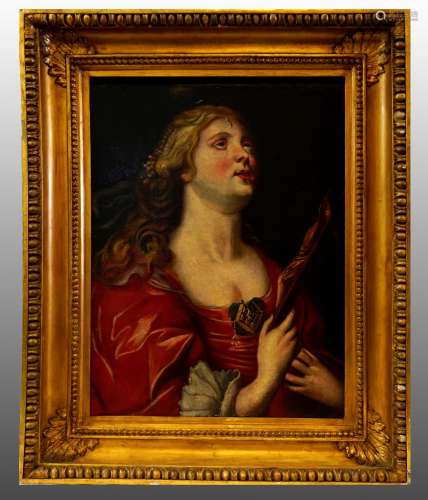 WOMAN WITH CRUCIFIX