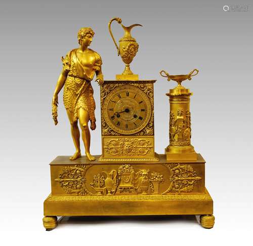 CLOCK WITH HERCULES