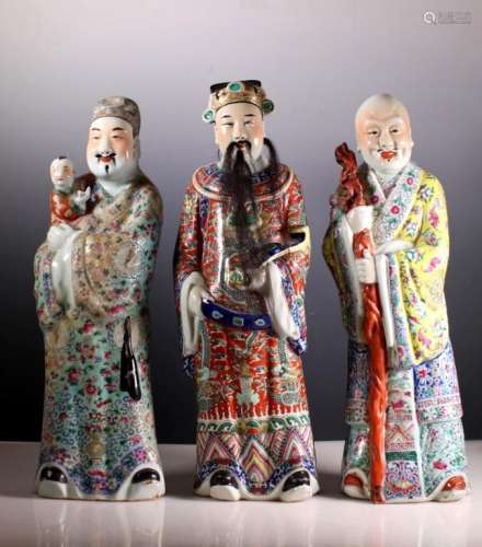 Chinese Set Porcelain Figures of 