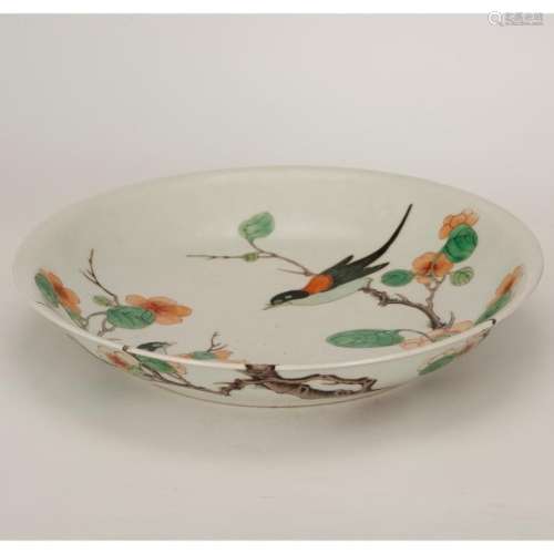 Good Chinese Famille Verte Porcelain Plate