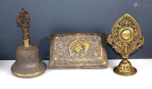 Two Tibetan Votive Objects; One Indian