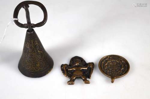 Three Old Tibetan Metal Objects