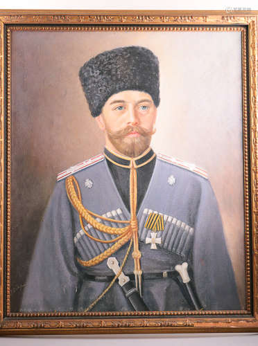 A OIL PAINTING OF TDIKY