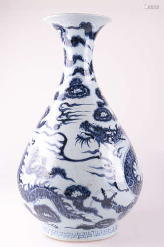 A BLUE&WHITE OKHO SPRING BOTTLE