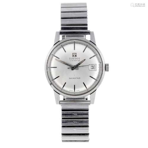 TISSOT - a gentleman's Visodate Seastar bracelet watch.