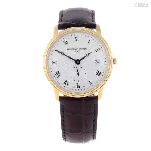 FREDERIQUE CONSTANT - a gentleman's gold plated wrist