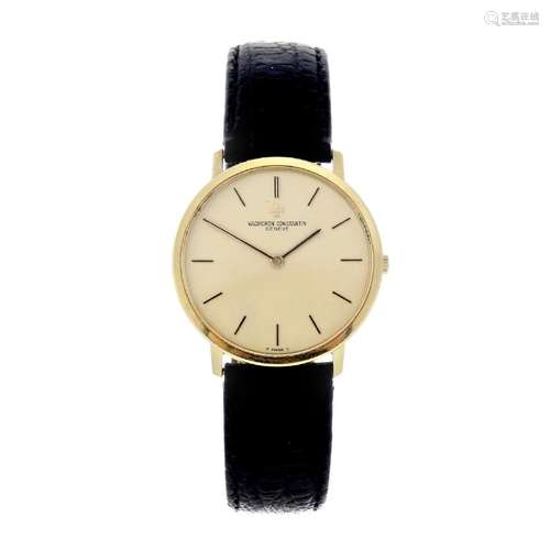 VACHERON CONSTANTIN - a gentleman's wrist watch. Yellow