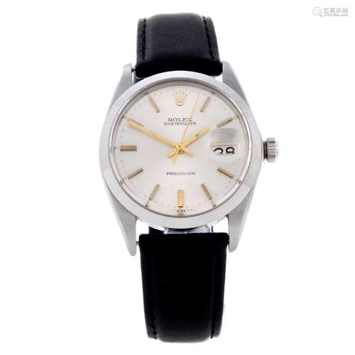 ROLEX - a gentleman's Oysterdate Precision wrist watch.