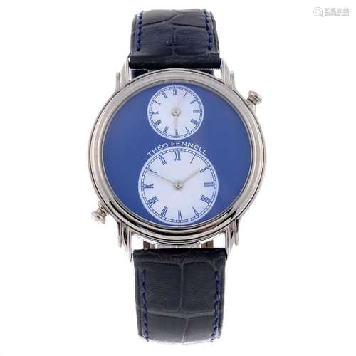 THEO FENNELL - a gentleman's Dual Time wrist watch.