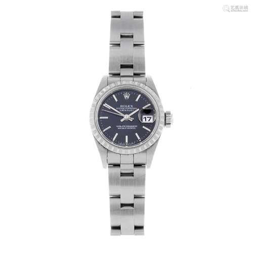 ROLEX - a lady's Oyster Perpetual Datejust bracelet