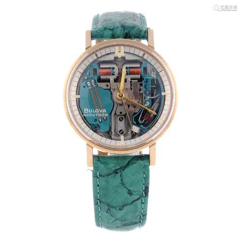 BULOVA - a gentleman's Accutron Spaceview wrist watch.