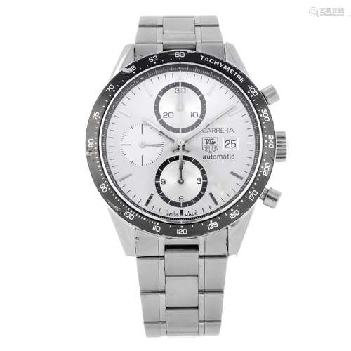 TAG HEUER - a gentleman's Carrera chronograph bracelet