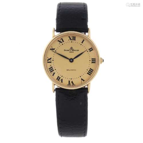 BAUME & MERCIER - a gentleman's Baumatic wrist watch.