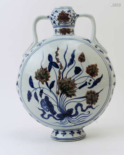 A BLUE AND WHITE VASE WITH YONGLE NIANZHI MARK