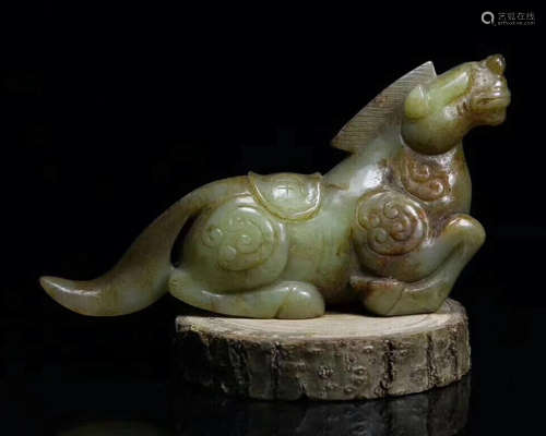 A GAOGU JADE CARVED PENDANT