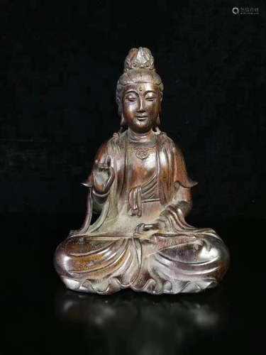 ALOESWOOD GUANYIN FIGURE