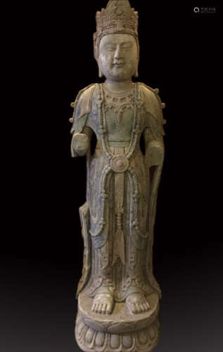 STONE BUDDHA FIGURE