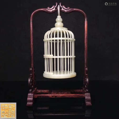 HETIAN JADE CRICKET CAGE