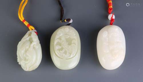 3 Pieces of Chinese Jade Carvings