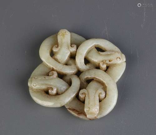 Chinese Carved Jade Plaque