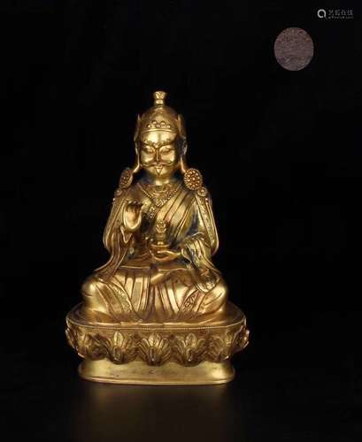 Chinese Gilt Bronze Buddha