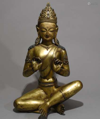 Chinese Gilt Bronze Buddha