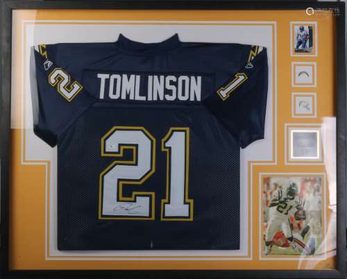 NFL MVP Player's Tomlinson Uniform and Signed