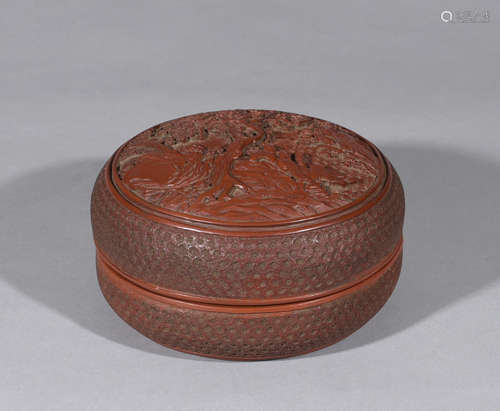 Chinese Lacquer Covered Box