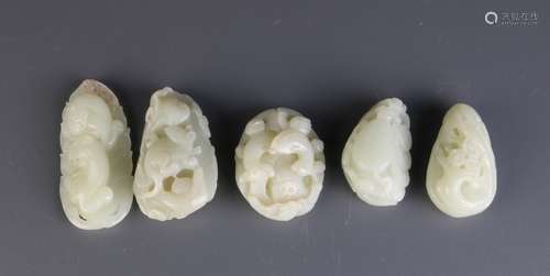 5 Pieces of Chinese Jade Carvings