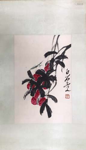 Chinese Ink/Color Painting on Paper, Signed